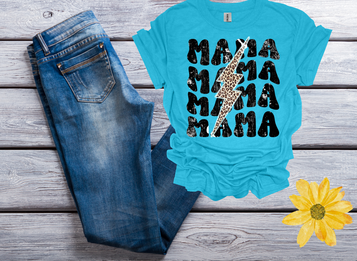 Cheetah Mama T-shirt